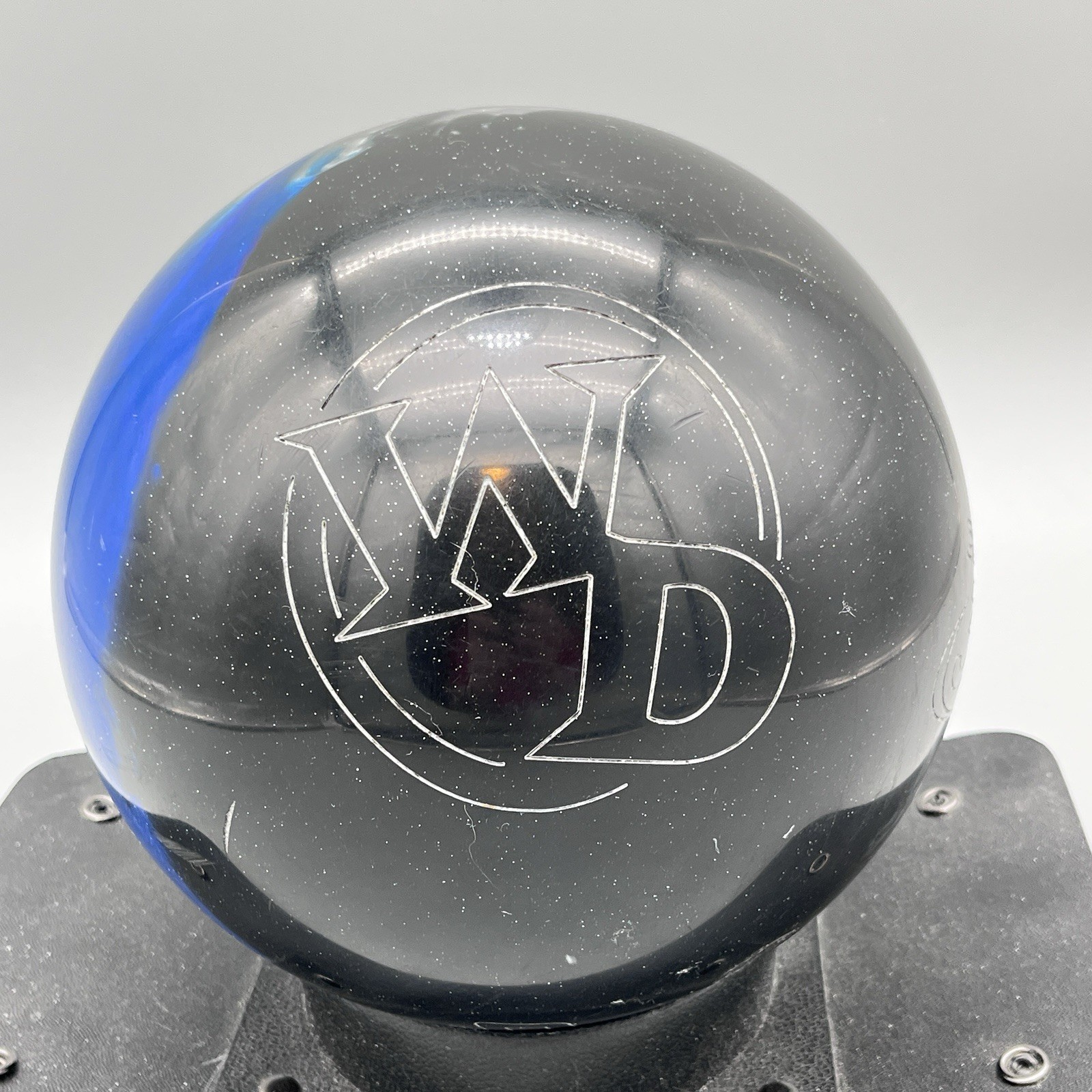 Columbia 300 WD Blue Gray Black Swirl Bowling Ball 12 lbs 1 oz Drilled 8E140220C