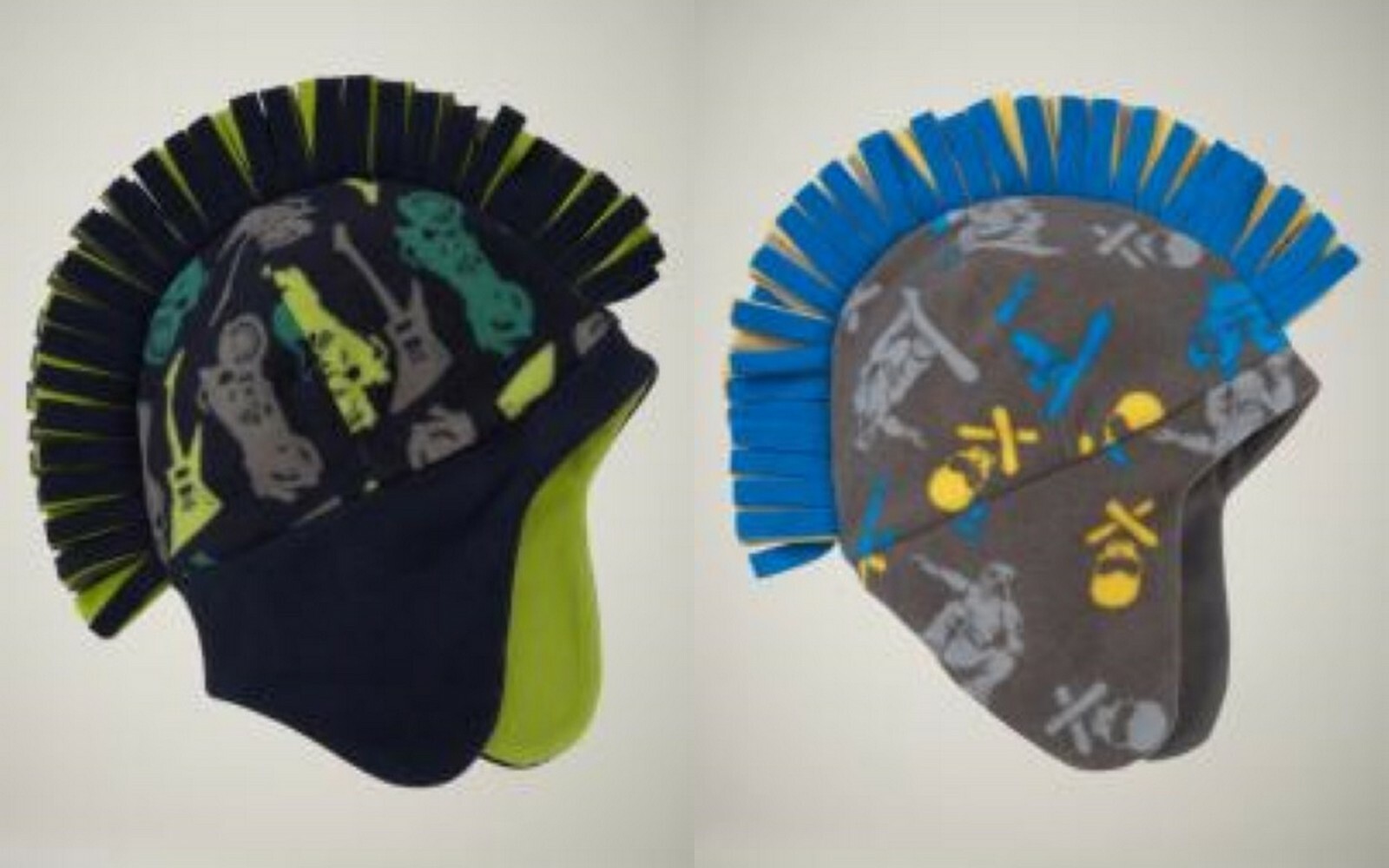 NWT Kid GAP Boys Pro Fleece Mohawk Trapper Hat Guitar Snowboarder NEW S/M L/XL