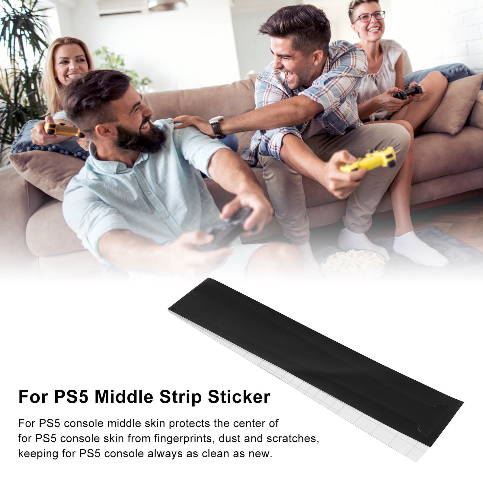 ˇIntegral Scratch Resistant Middle Strip Sticker For Console