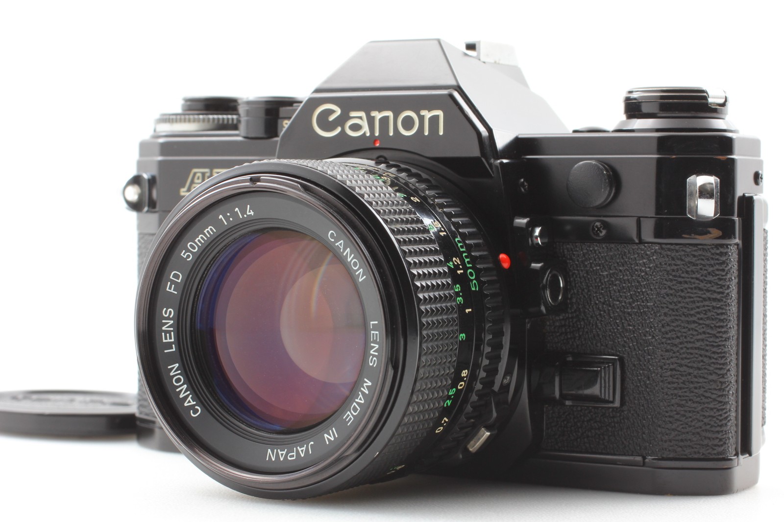 [ Exc+5 ] Read Canon AE-1 35mm Film Camera New FD 50mm 1.4 Lens Black From JAPAN