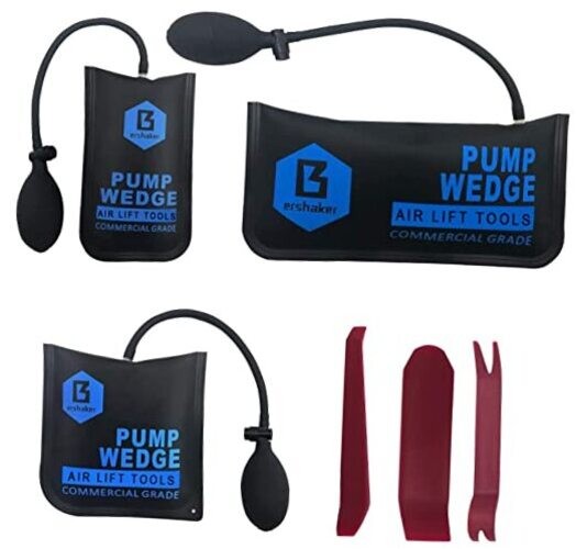 Air Wedge Bag Kit,Air Wedge Bag Pump, 3 Pack Commercial Inflatable Air Wedge