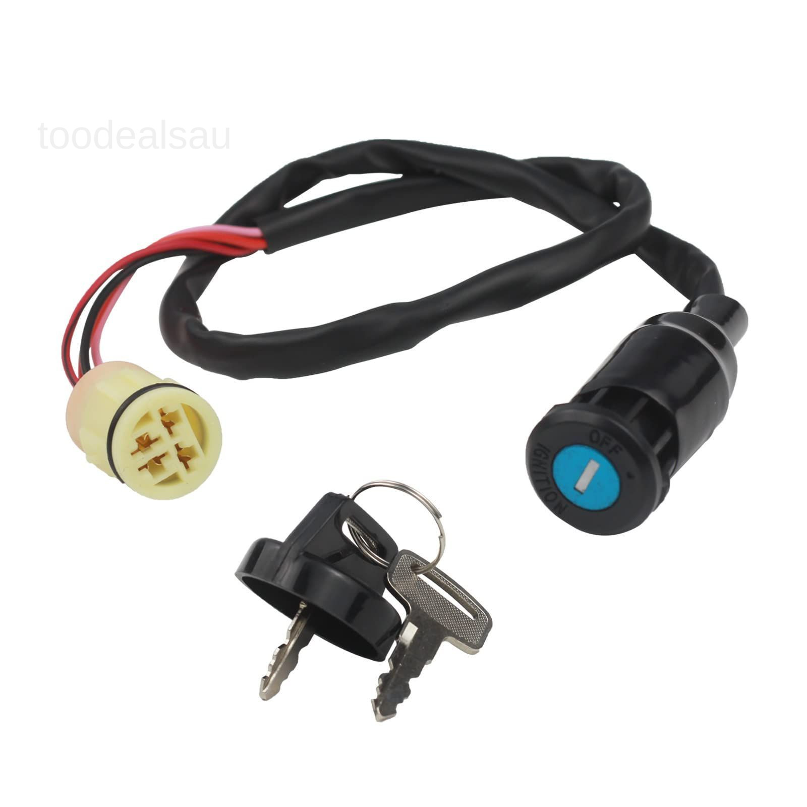Ignition Switch Key Compatible with Hon-da ATV TRX350 TRX420 TRX450 Foreman..