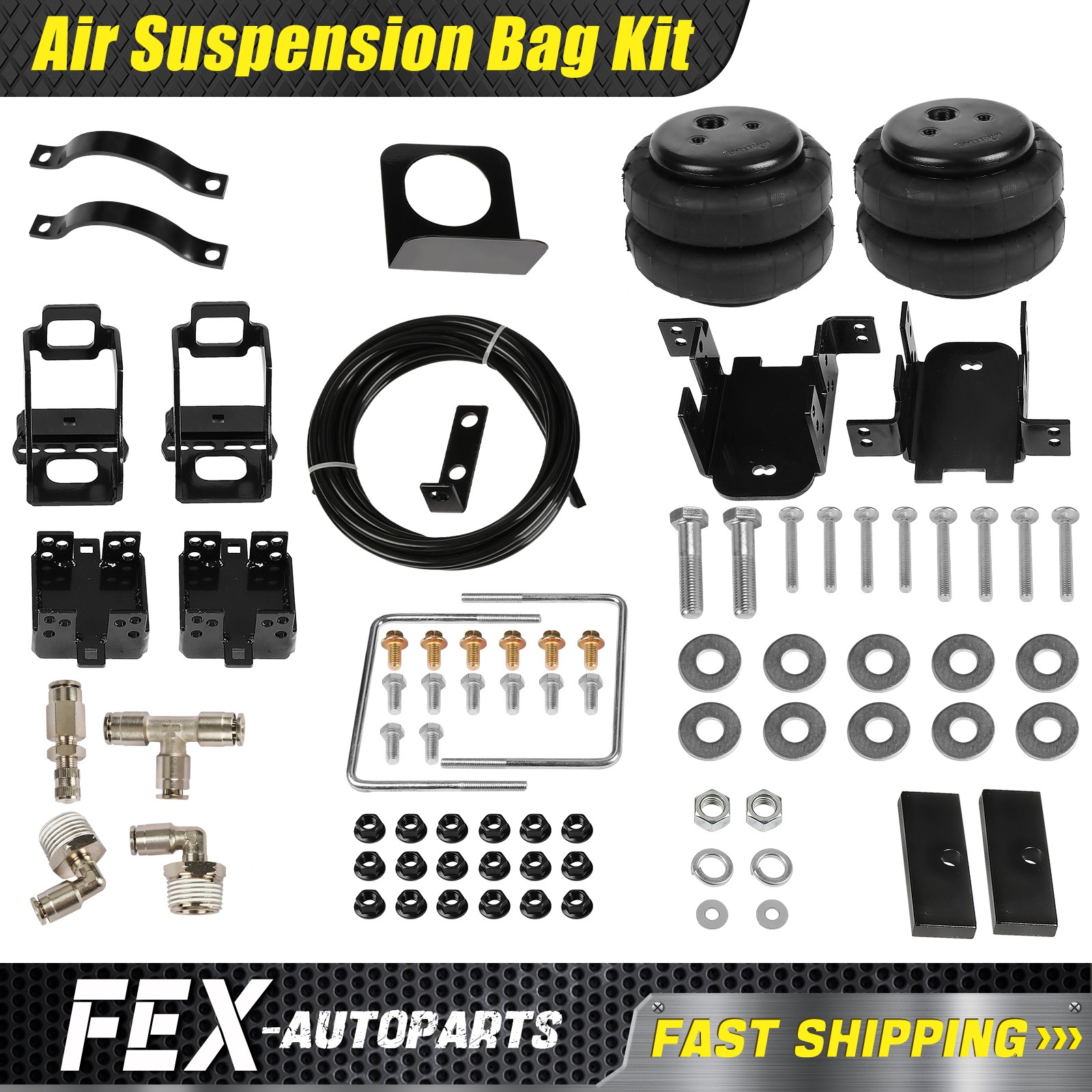 Rear Air Suspension Bag Over Load Tow Kit fit for Ford F250 2wd/4wd Truck 99-04