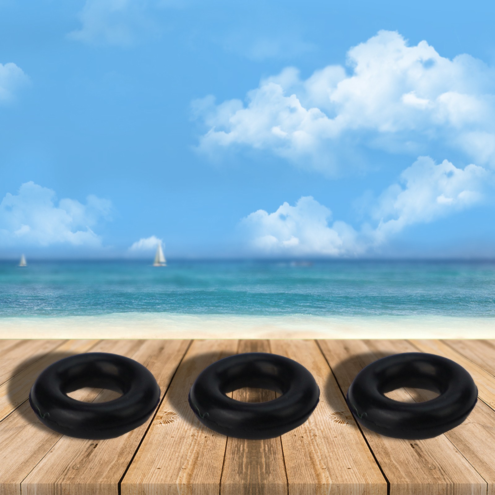 Outdoor O Ring Fishing 8mm/4.1-4.3mm 9mm/5.1-5.3mm Silicone 100 Pcs/ Bag