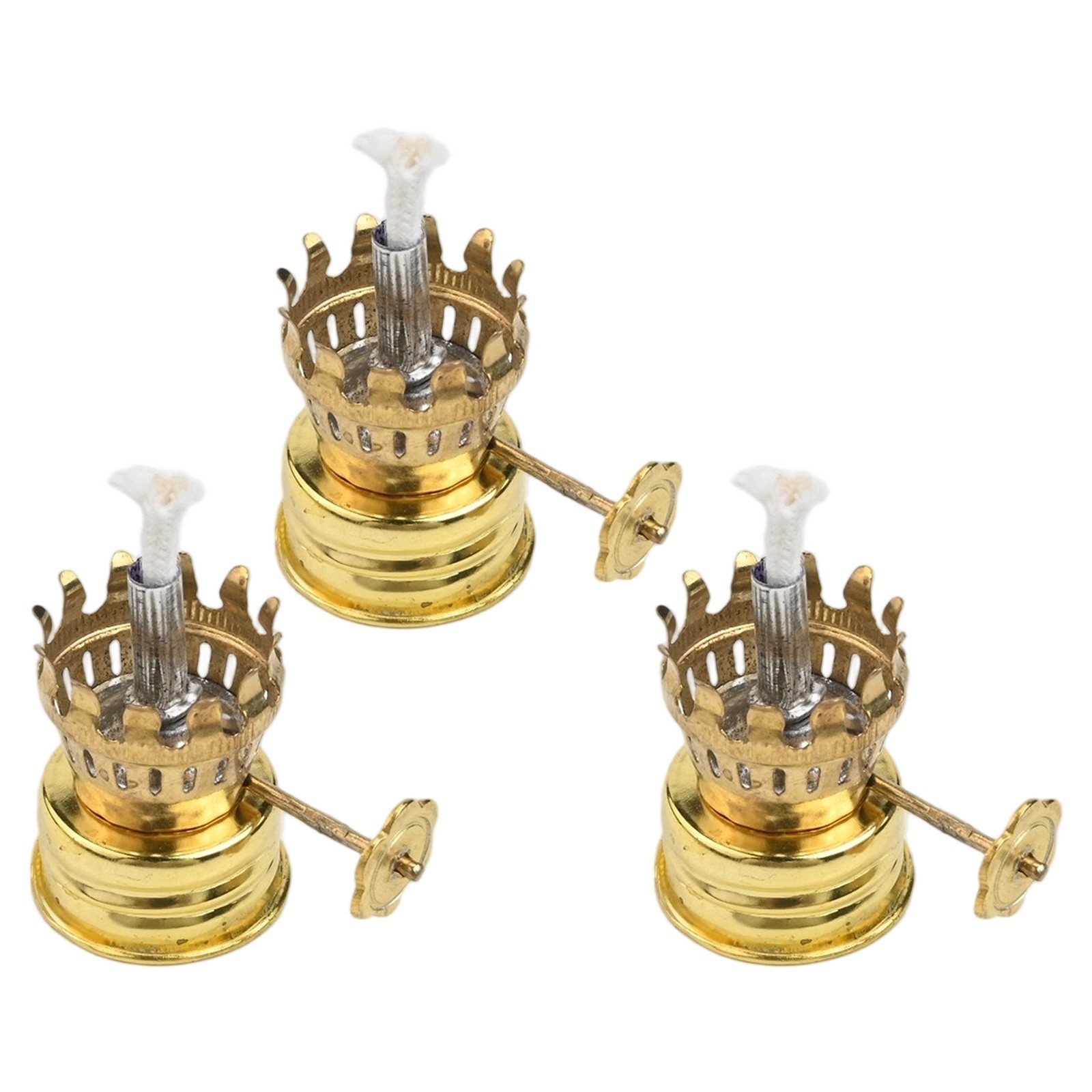 3 Pack Kerosene Lamp Oil Burners Essential Accessories for Lighting