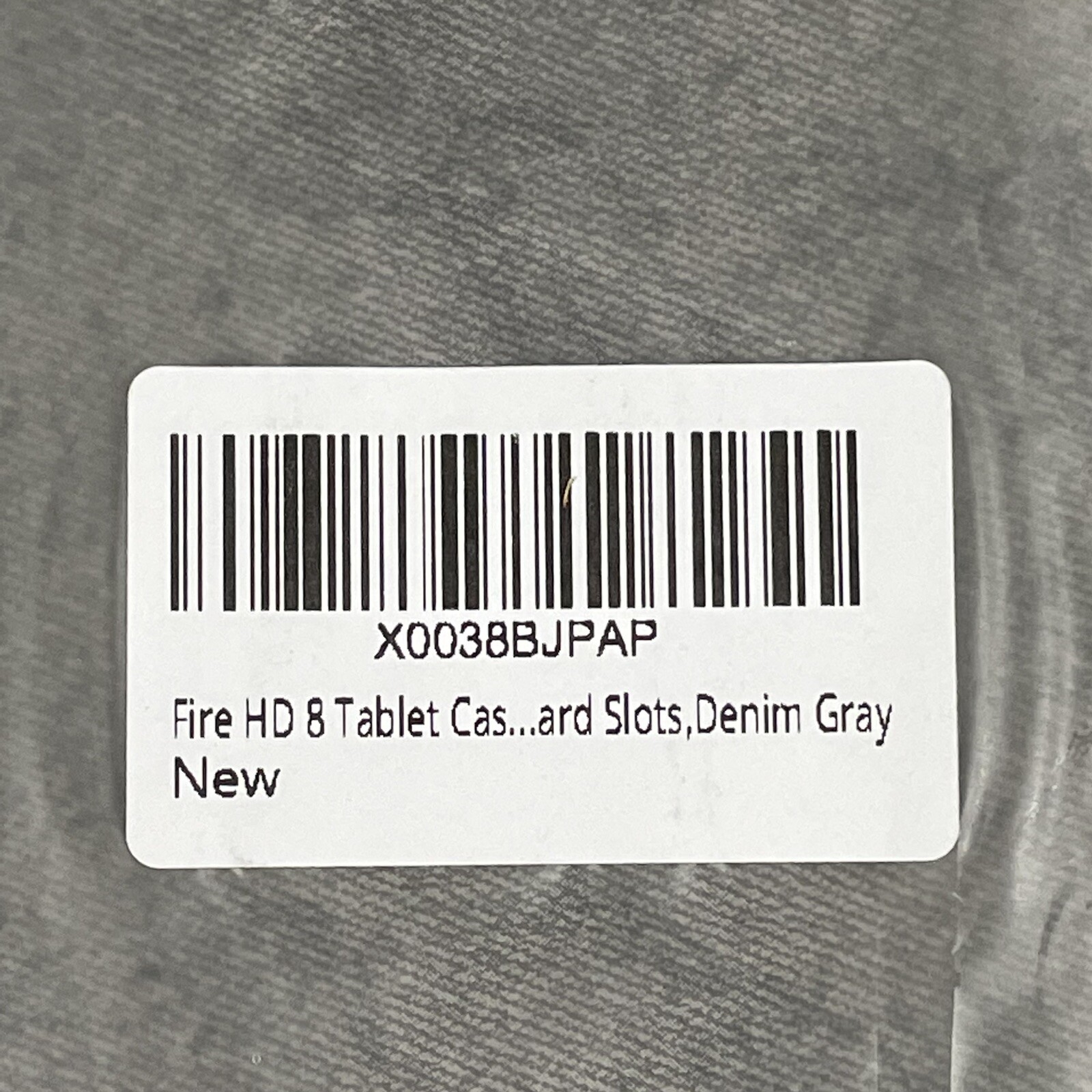 NEW Amazon Fire 2022 HD 8 Tablet Case Gray Denim Multi Pocket Functional