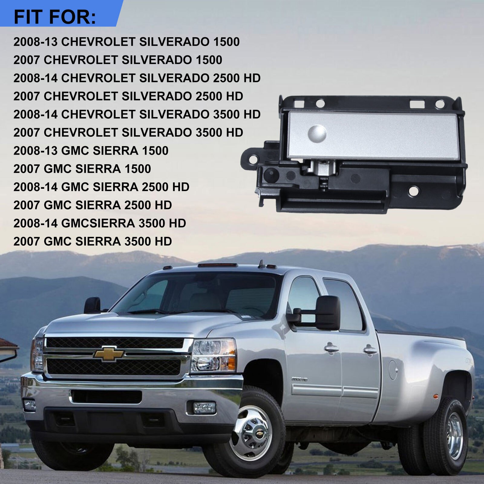 Upper Compartment Glove Box Latch Handle For Chevy 07-13 GMC Silverado Sierra