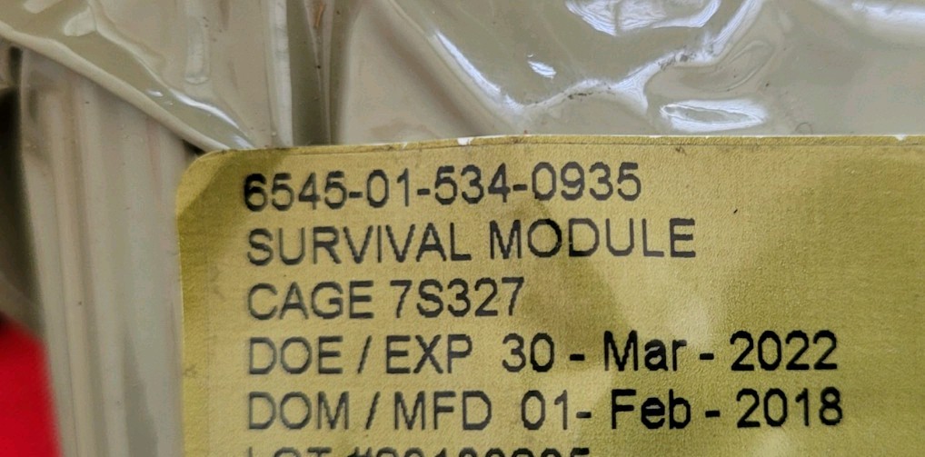 USAF Survival Kit Items