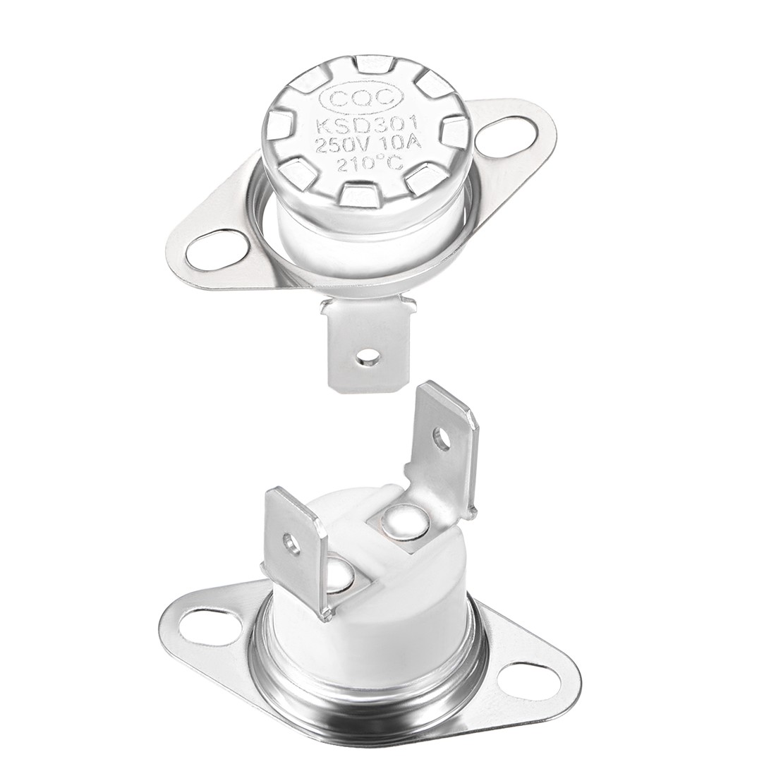 2 x Temperature Control Switch Thermostat 210°C 10A Normally Closed NC