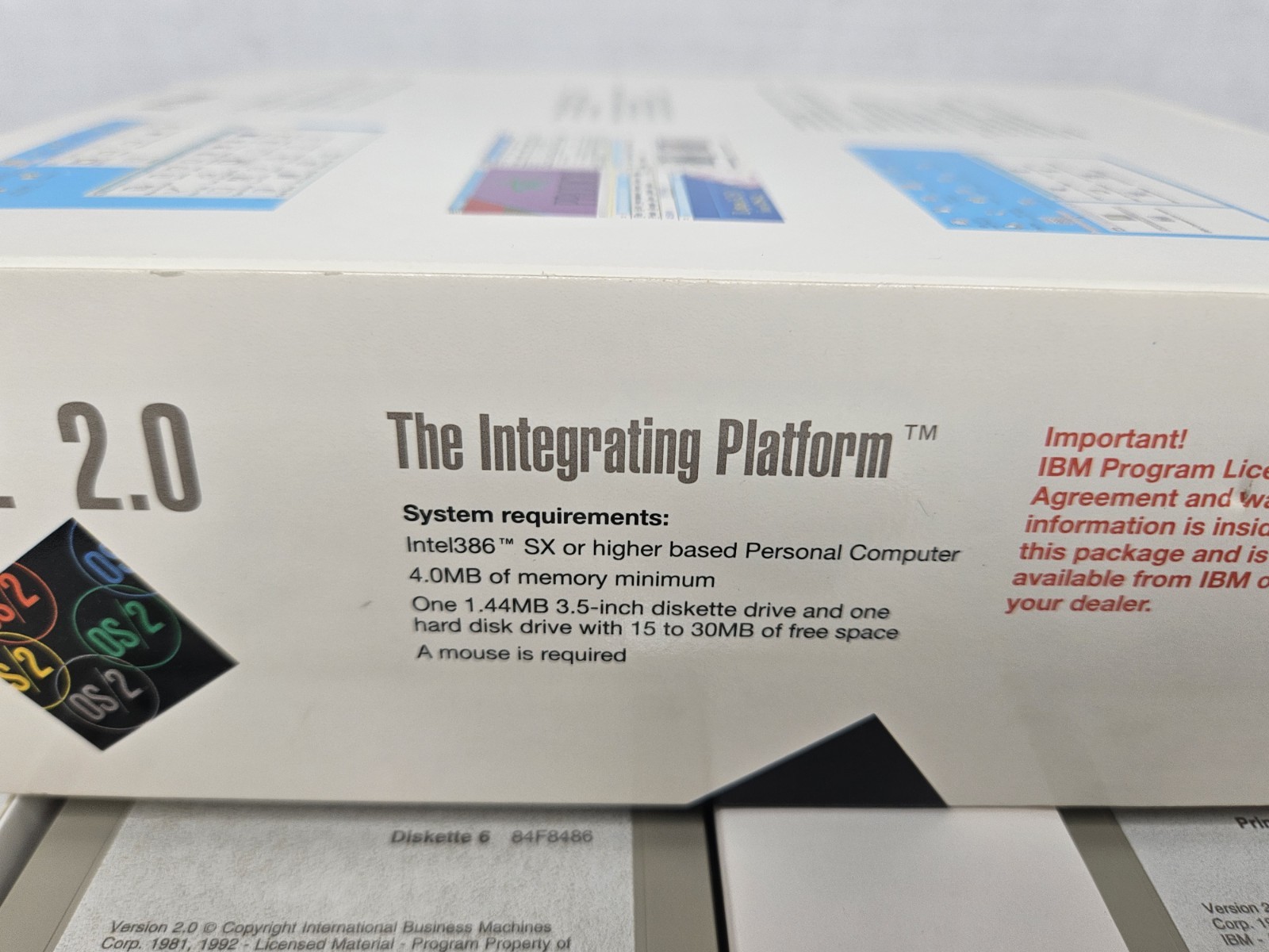 Vintage IBM OS/2 2.0 Full Version 3.5" in Original Box