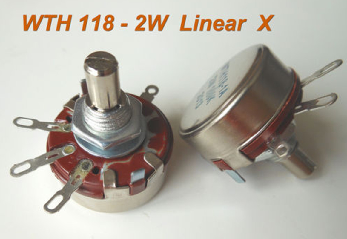 10pcs 1.5K Ω Ohm 1K5 WTH118 WTH118-1A 2W Linear Potentiometer