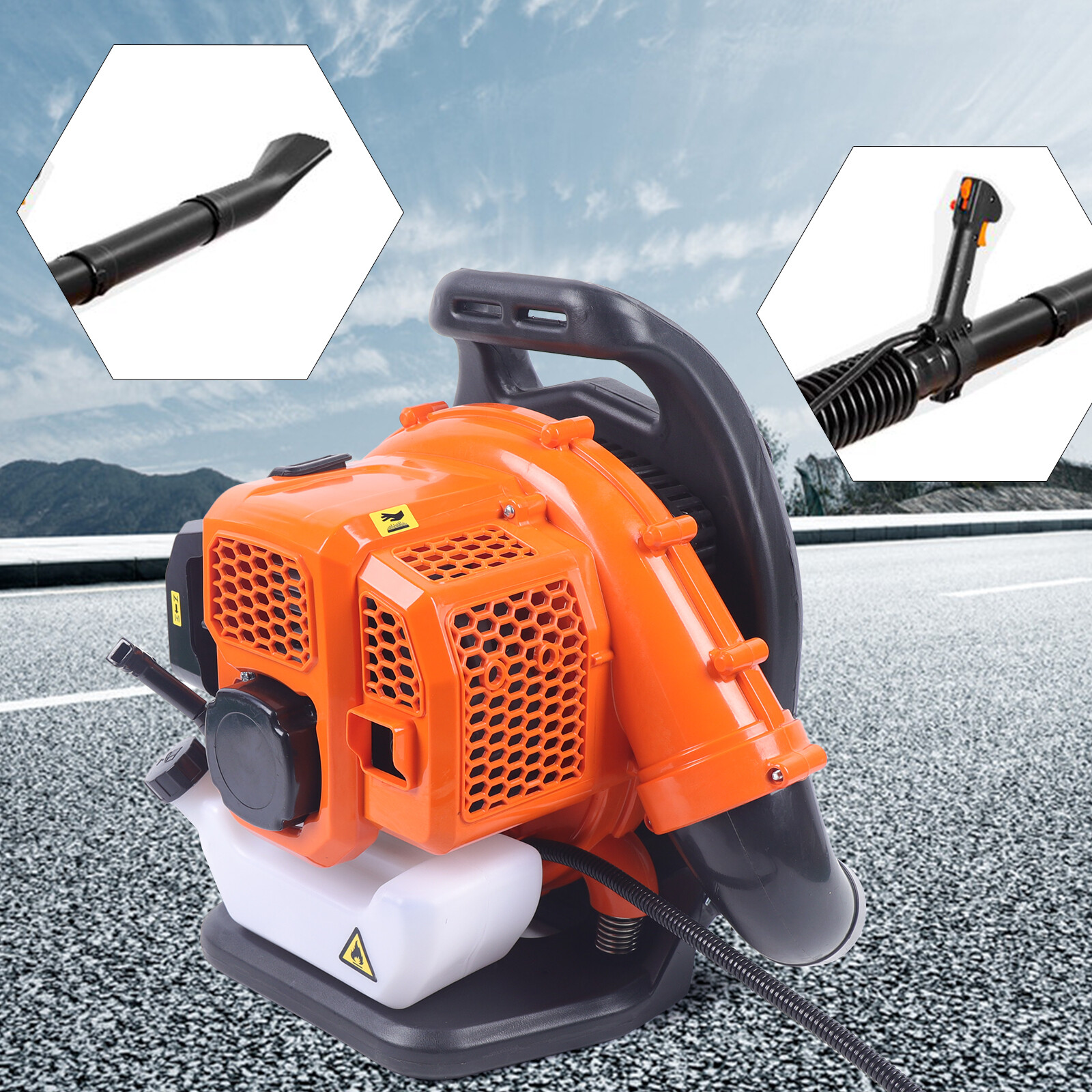 Commercial Leaf Blower Backpack Gas-powered Backpack Lawn Grass Blower 42.7cc US