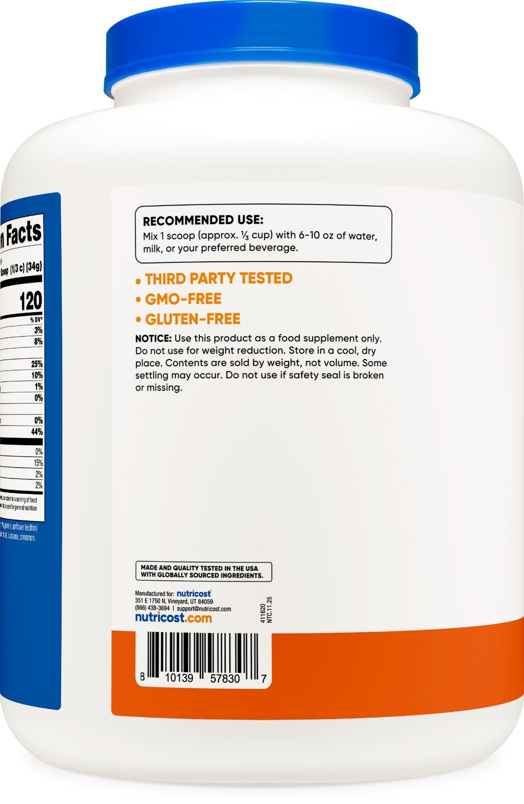 Nutricost Whey Protein Concentrate Powder (Pumpkin Spice) 5 LB - 25g of Protein