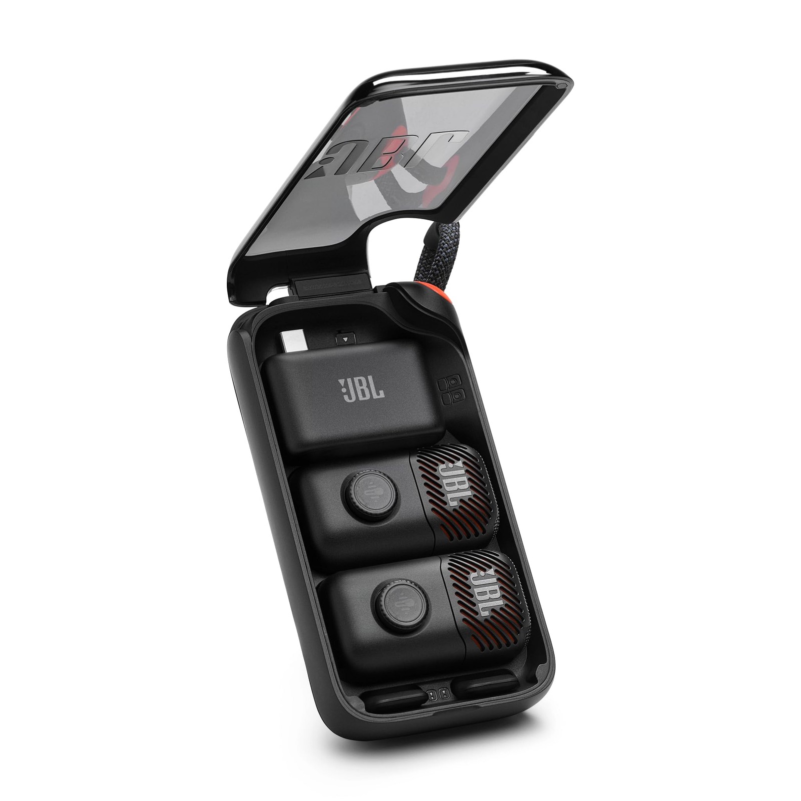 JBL EasySing Mic Mini Duo AI Wireless Pin Mic Black