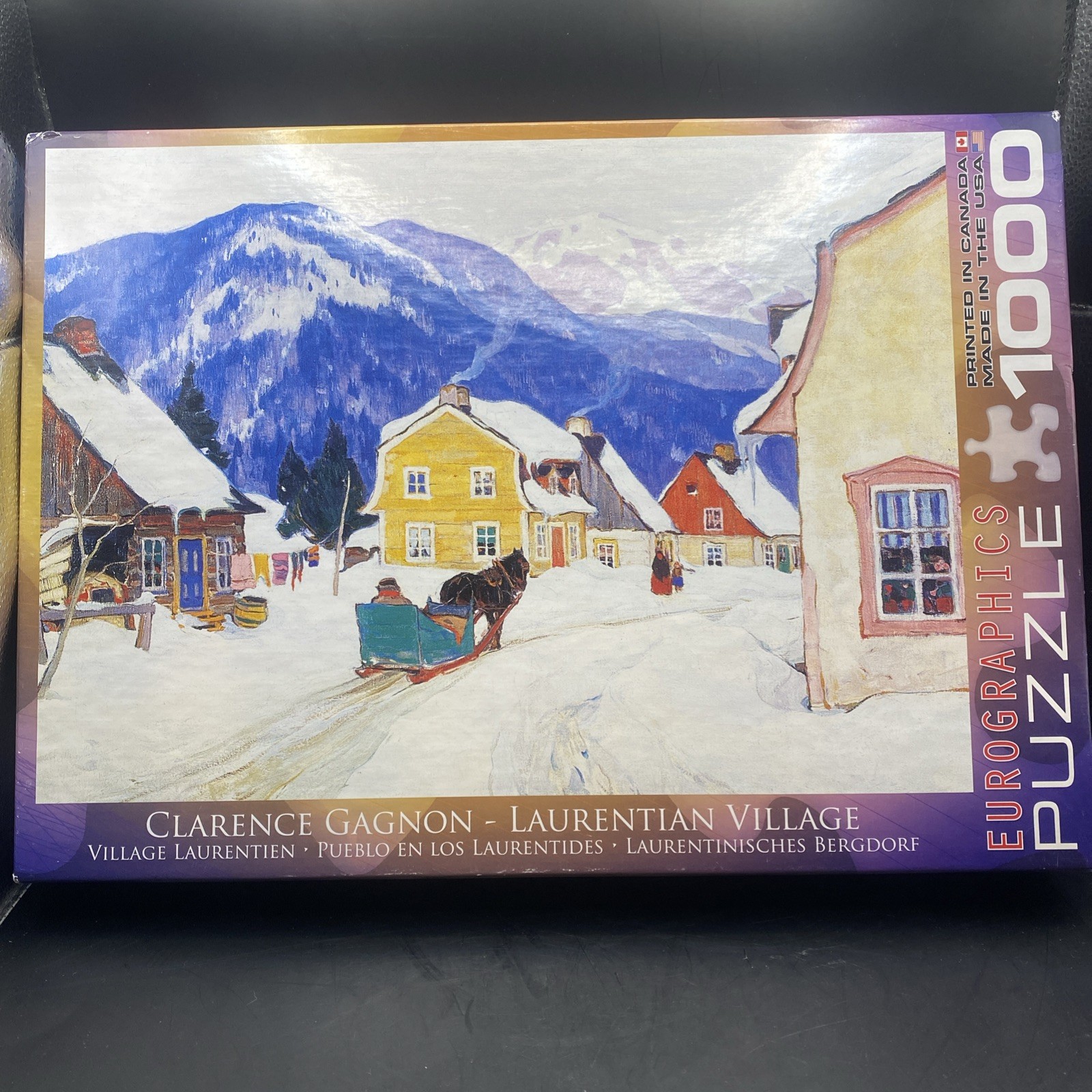 C. Gagnon Winter Morning In Baie-St-Paul Eurographics 1000 Piece Puzzle Fine Art