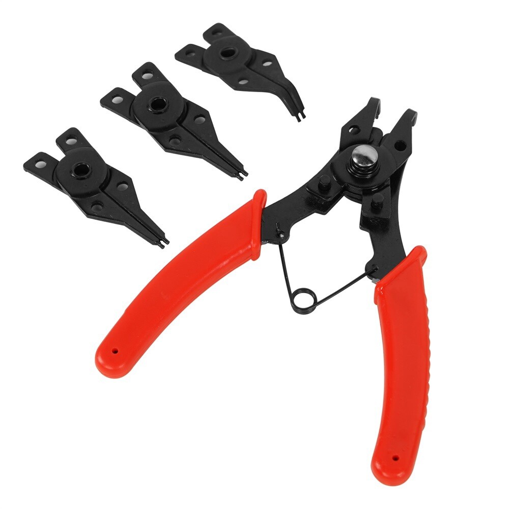 4-in-1 Snap Ring Plier Set Retaining Combination Internal External O-Ring C-Clip