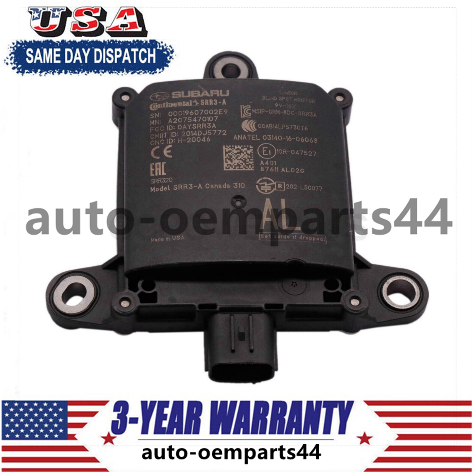 Genuine Blind Spot Monitor Sensor for 2018-2019 Subaru Legacy Outback 87611AL02C