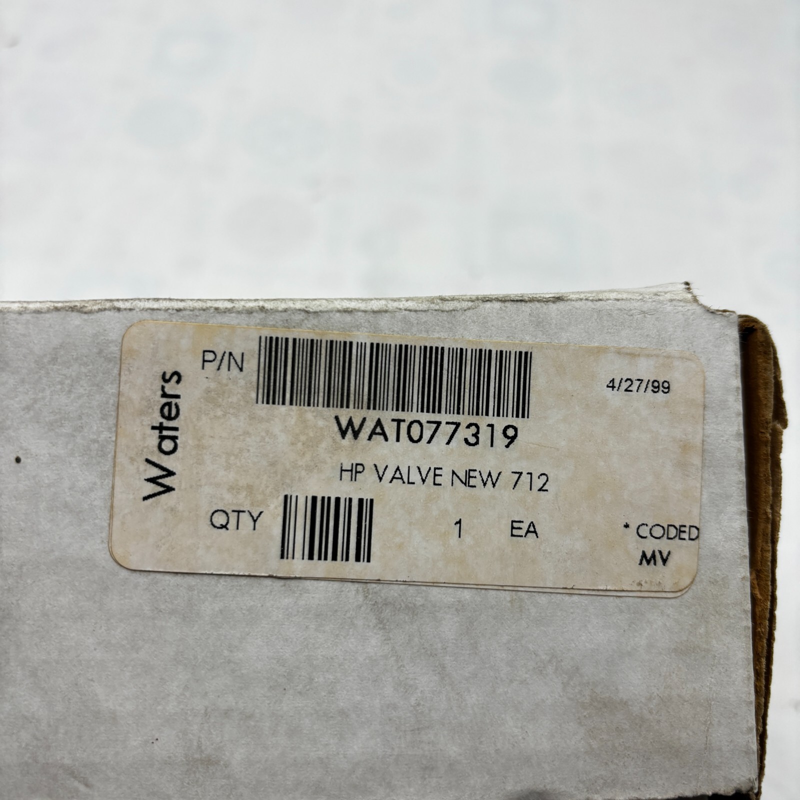Waters HP VALVE 712 WATO77319 ⭐