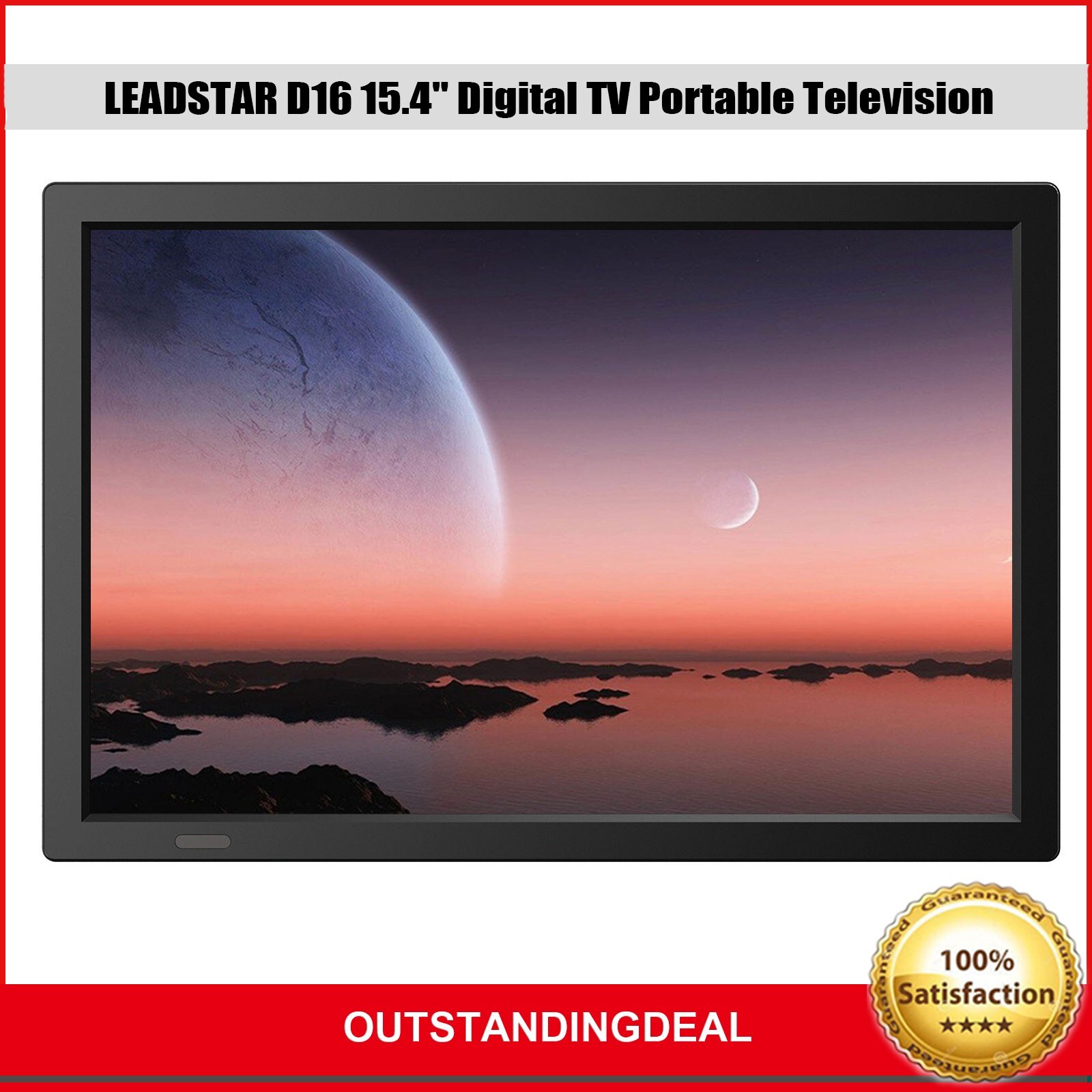 LEADSTAR D16 15.4" Digital Television Supports H265 AC3 HD-IN for Car Home ot25
