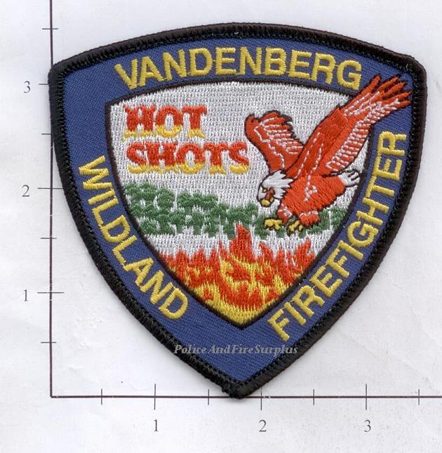 California - Vandenberg Hot Shots Wildland CA Fire Dept Patch v2