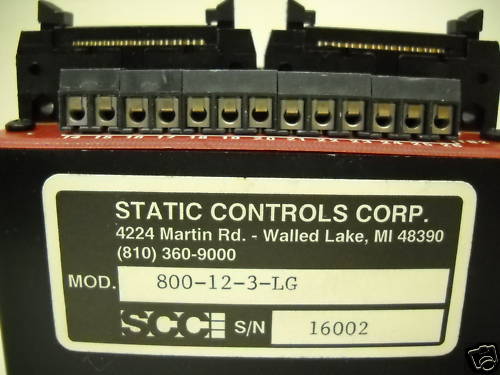 STATIC CONTROLS 800-12-3-LG DIGITAL PANEL METER NEW CONDITION NO BOX