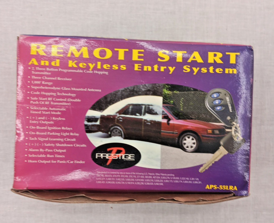 Prestige APS55LRA Remote Start System with Vehicle-Specific Wiring Guide