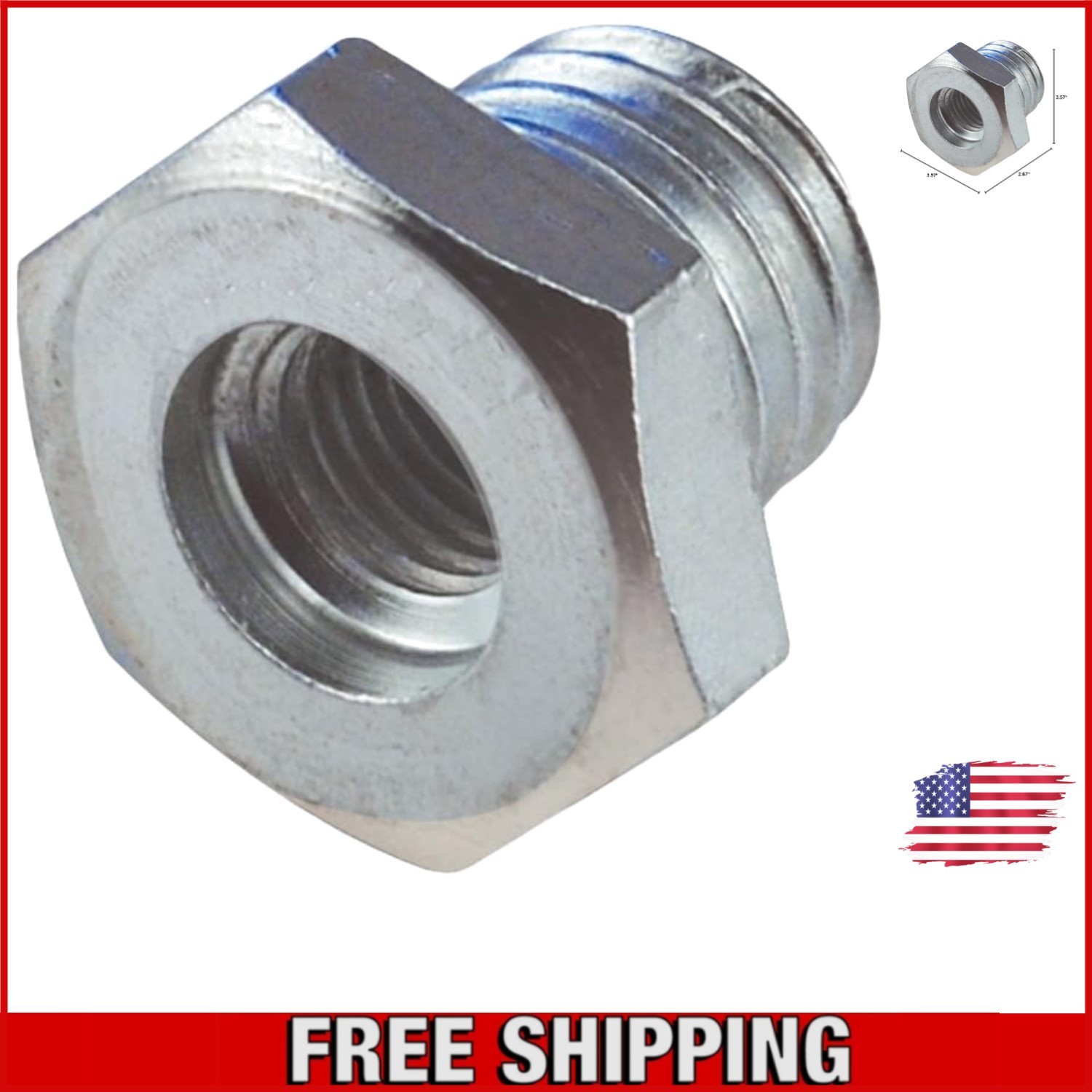 Professional Grade Angle Grinder Adapter - 5/8"-11 to M10 X 1.25 Conversion