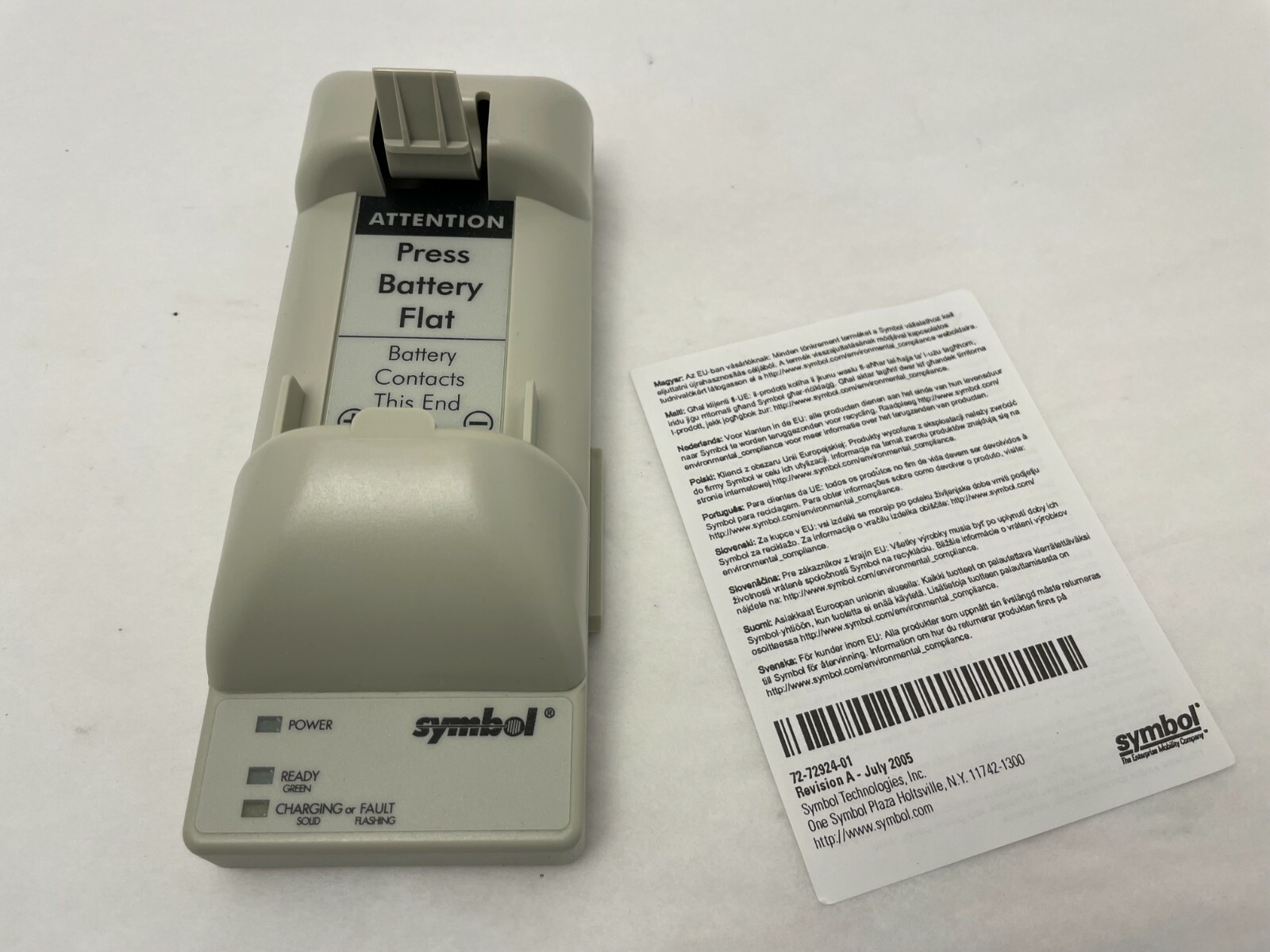 Symbol 21-32665-37R Battery Charger UBC battery adapter  1400 1550 1700 3400 mAh