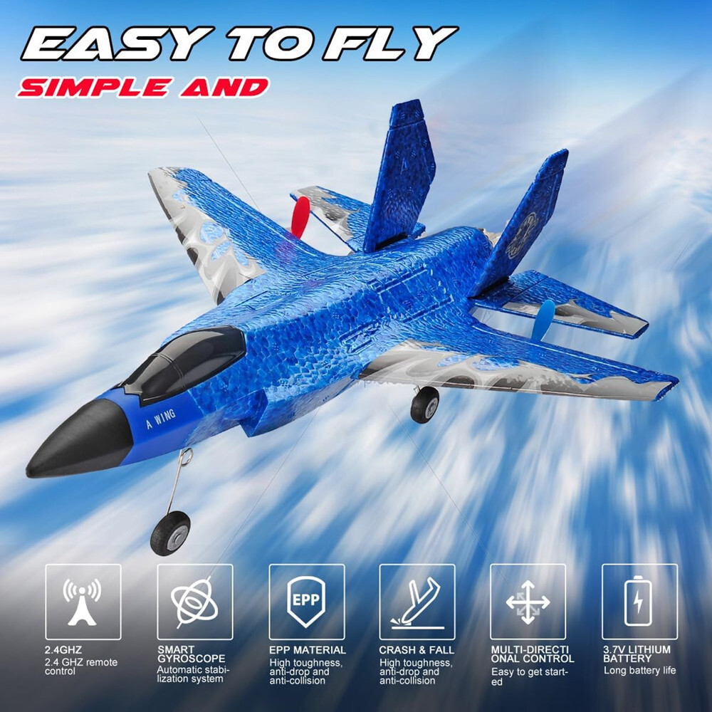 F35 RC Airplane Remote Control Jet Plane Glider Ready to Fly Toys for Kids/Adult