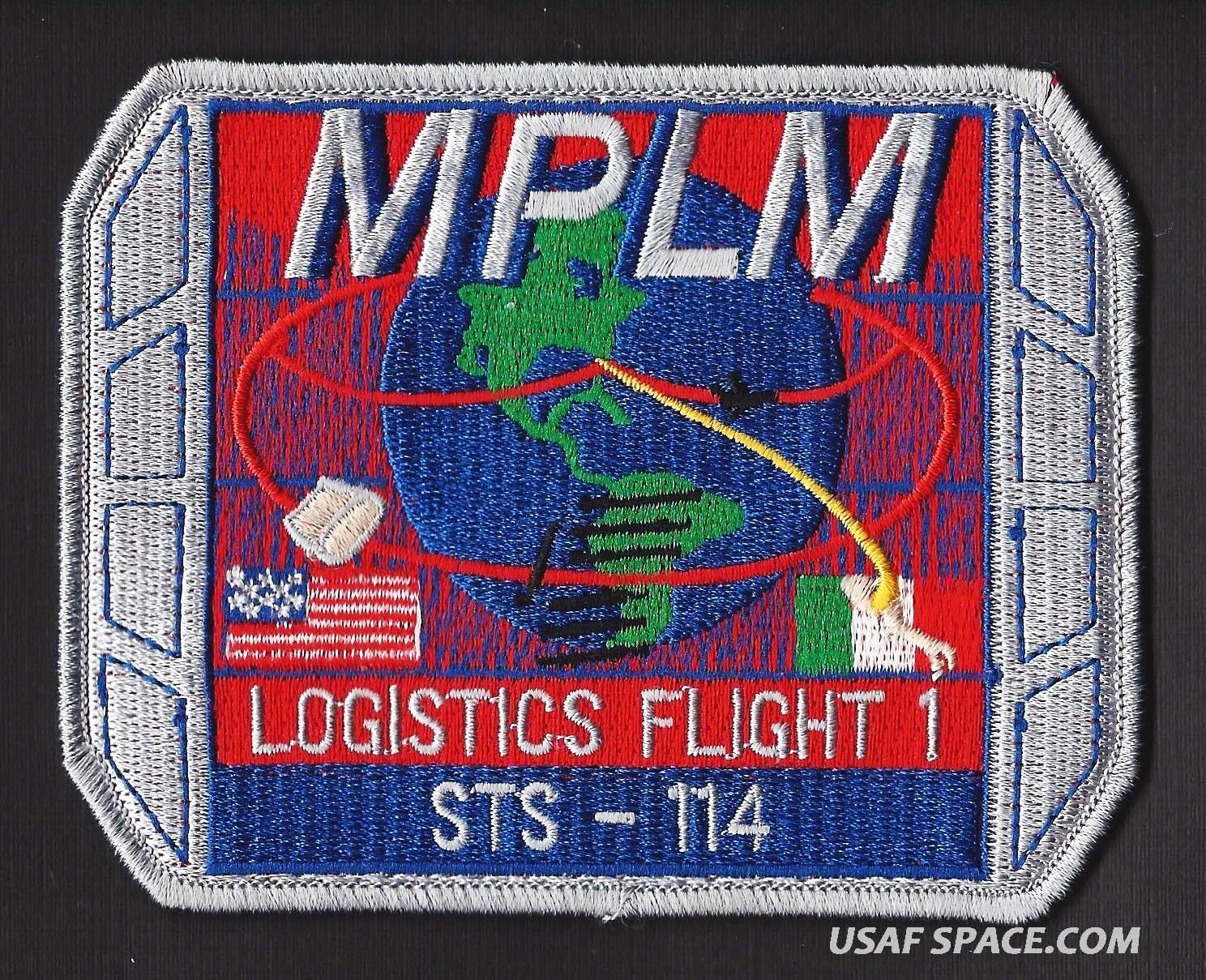 ISS Mission Raffaello FLIGHT 1 MPLM LOGISTICS MODULE SHUTTLE STS-114 NASA PATCH