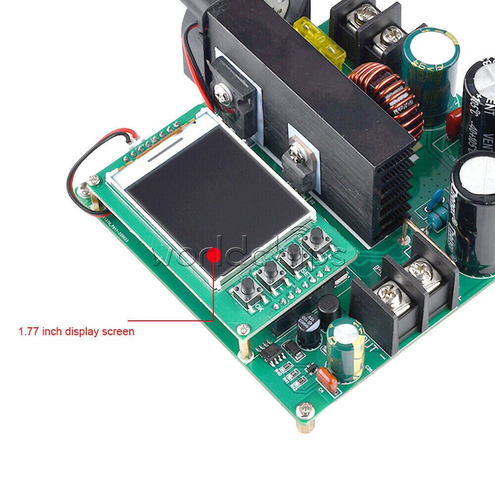 DC9V~60V 900W 15A CNC LCD Display Constant Current Voltage DC Boost Module New