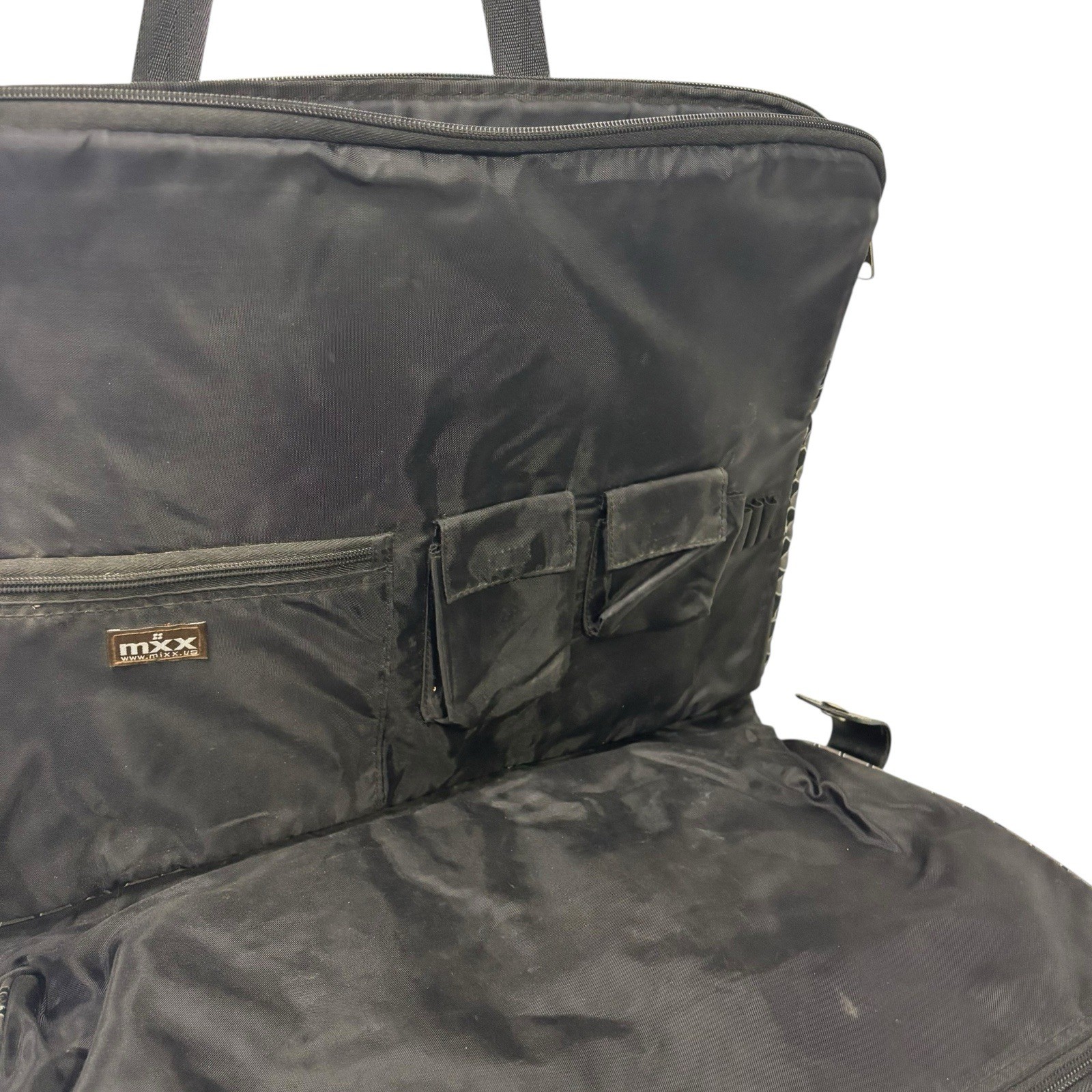 MXX Black Laptop Tablet Tote Computer Briefcase Padded Expandable & Opens Flat