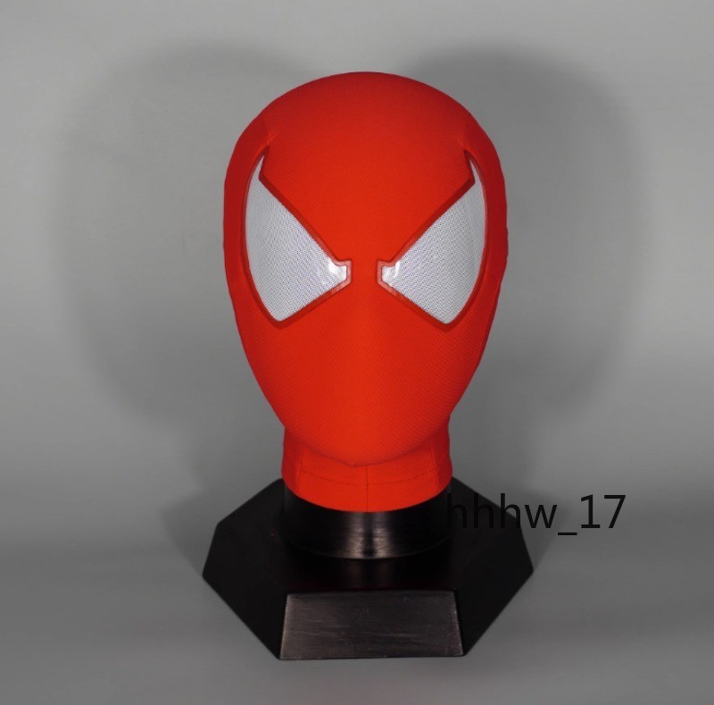 Handmade Scarlet Spider-Man Red Mask 1:1 Full Helmet Cosplay Prop Headwear Masks