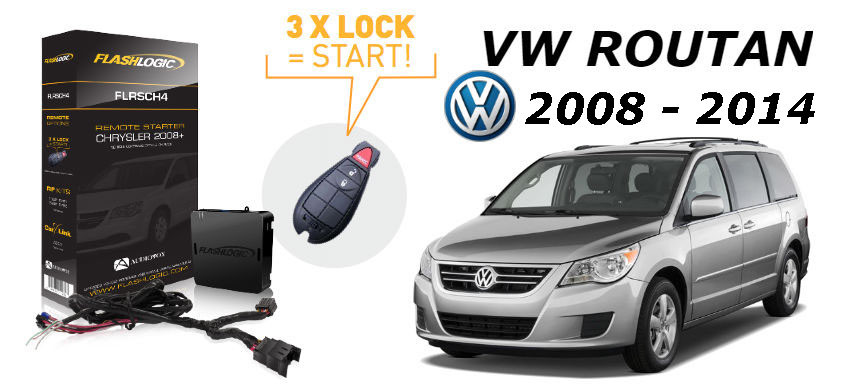 Flashlogic Add-On Remote Starter for VW Volkswagen Routan 2010 Plug & Play