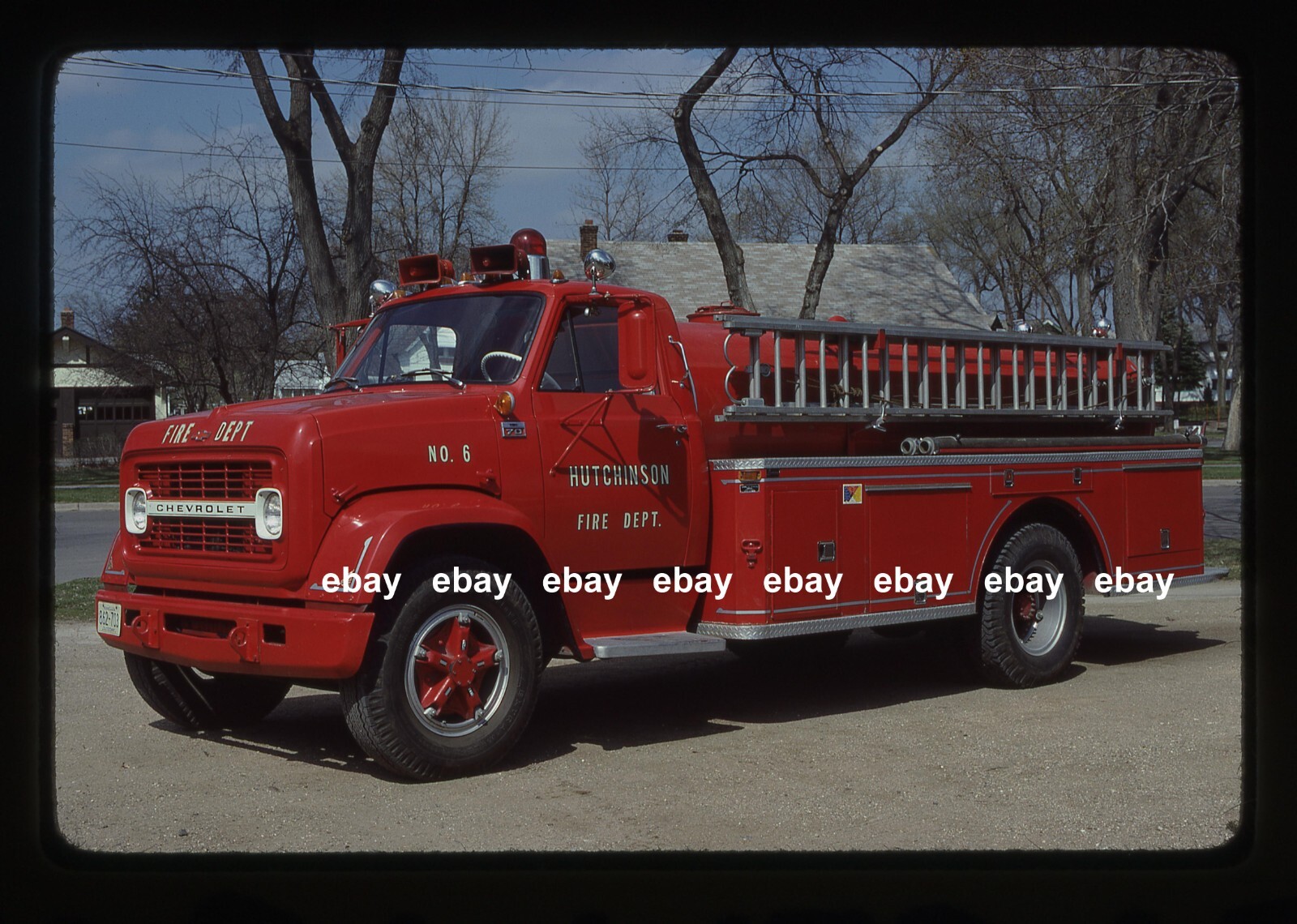 Hutchinson MN 1967 Chevrolet Luverne pumper Fire Apparatus Slide