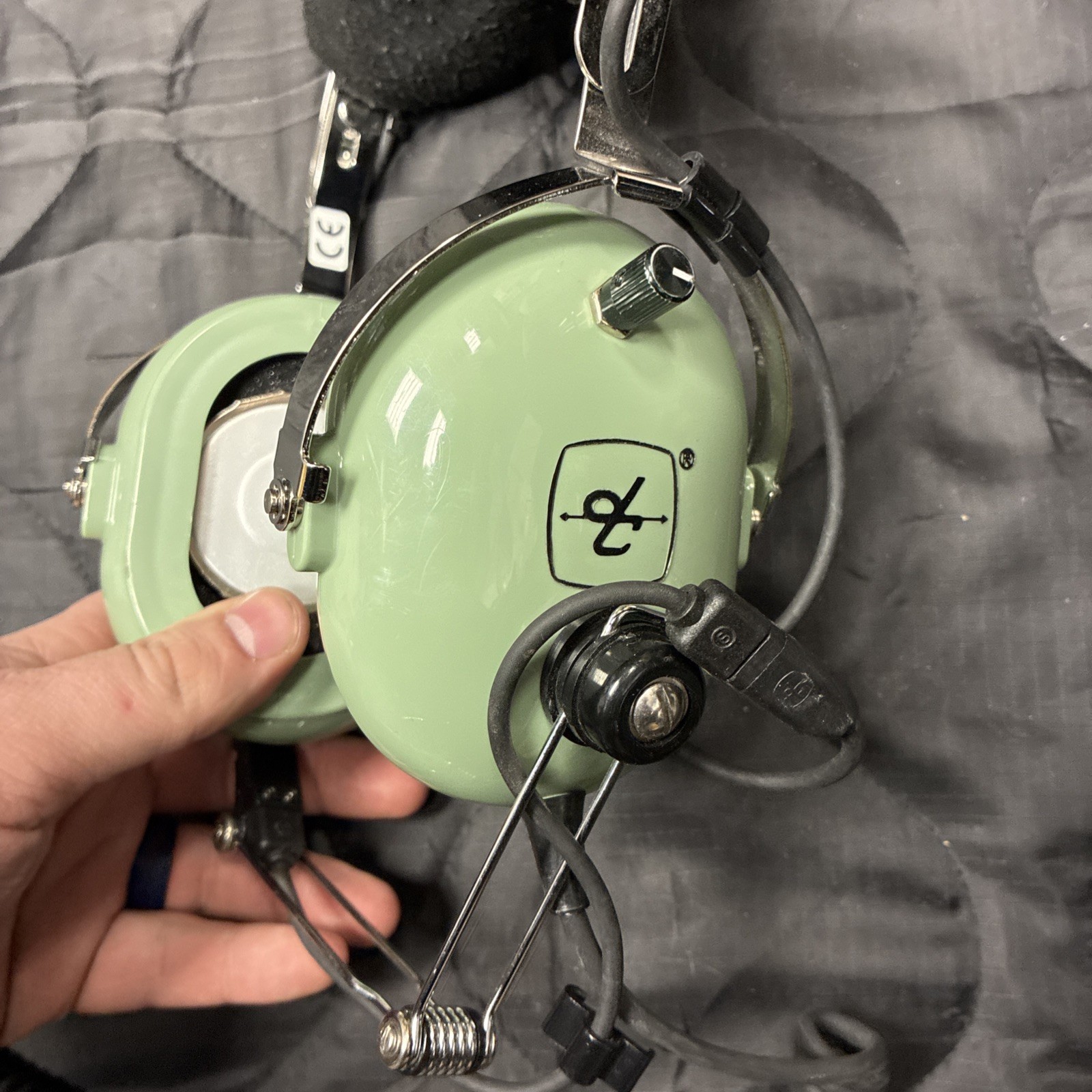 David Clark H10-76 Aviation Pilot Headset - Used - Missing Gel Ear Padding
