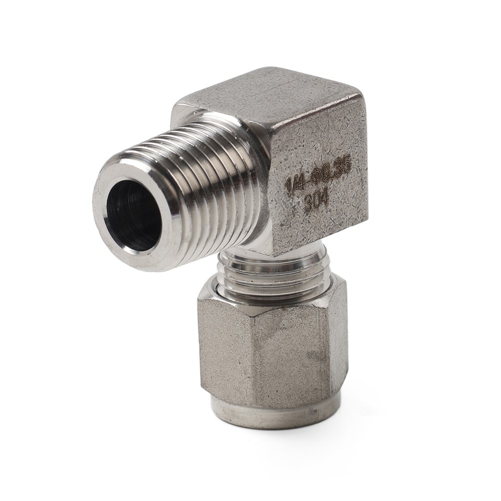 Kompressionsrohrverschraubung 1/4 PT x 1/4" OD Kupplungsadapter 304 Edelstahl