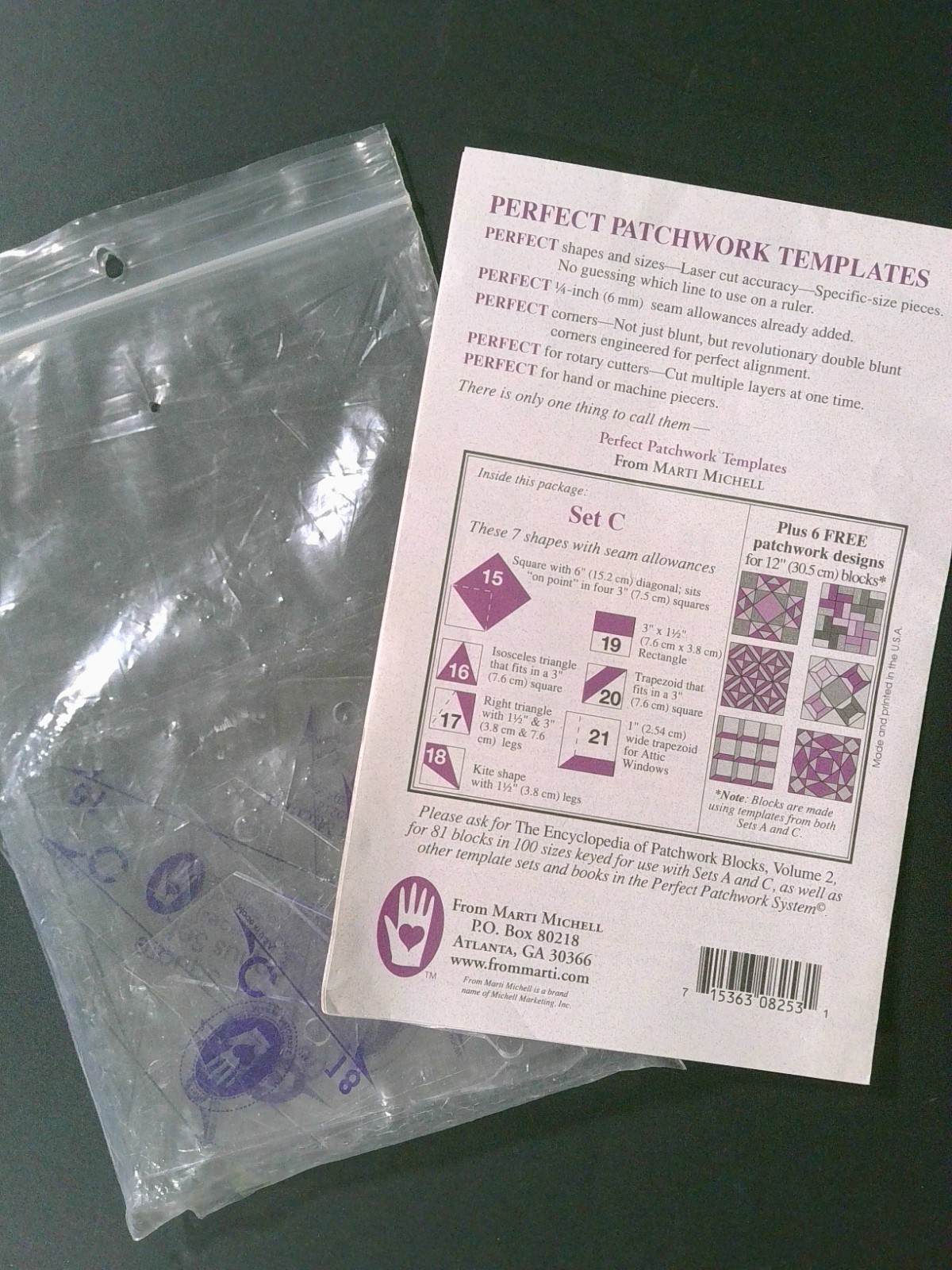 Quilting Patchwork Template Set Lot Marti Michell Karen Kay Buckley Circles