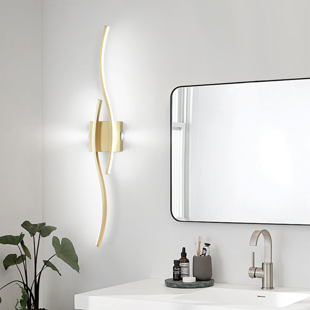Modern LED Vanity Light for Bathroom, Remote Control Mirror Light Fixture ﻿
