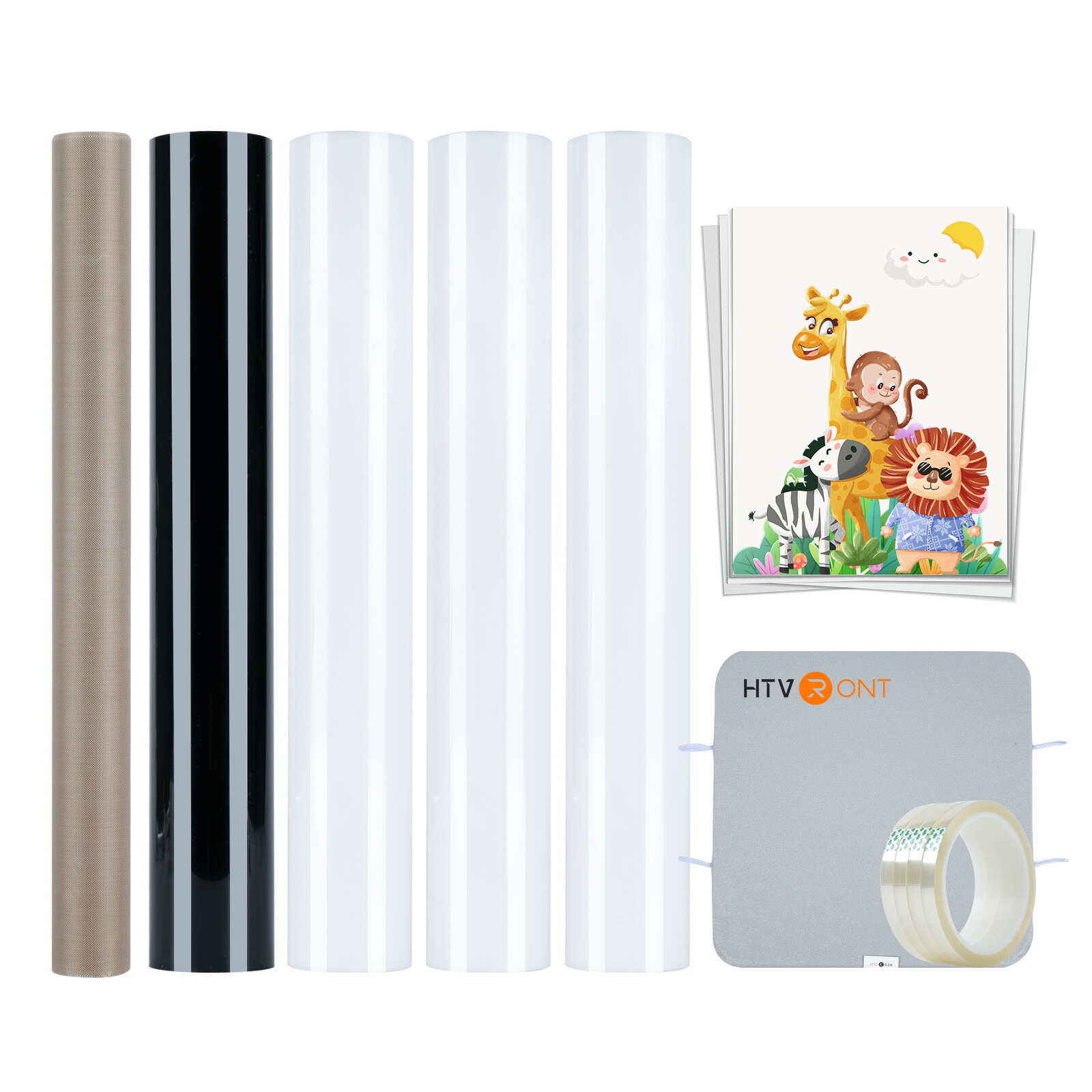 HTVRONT Heat Press Machine Bundle Digital Transfer T-Shirt Sublimation Automatic