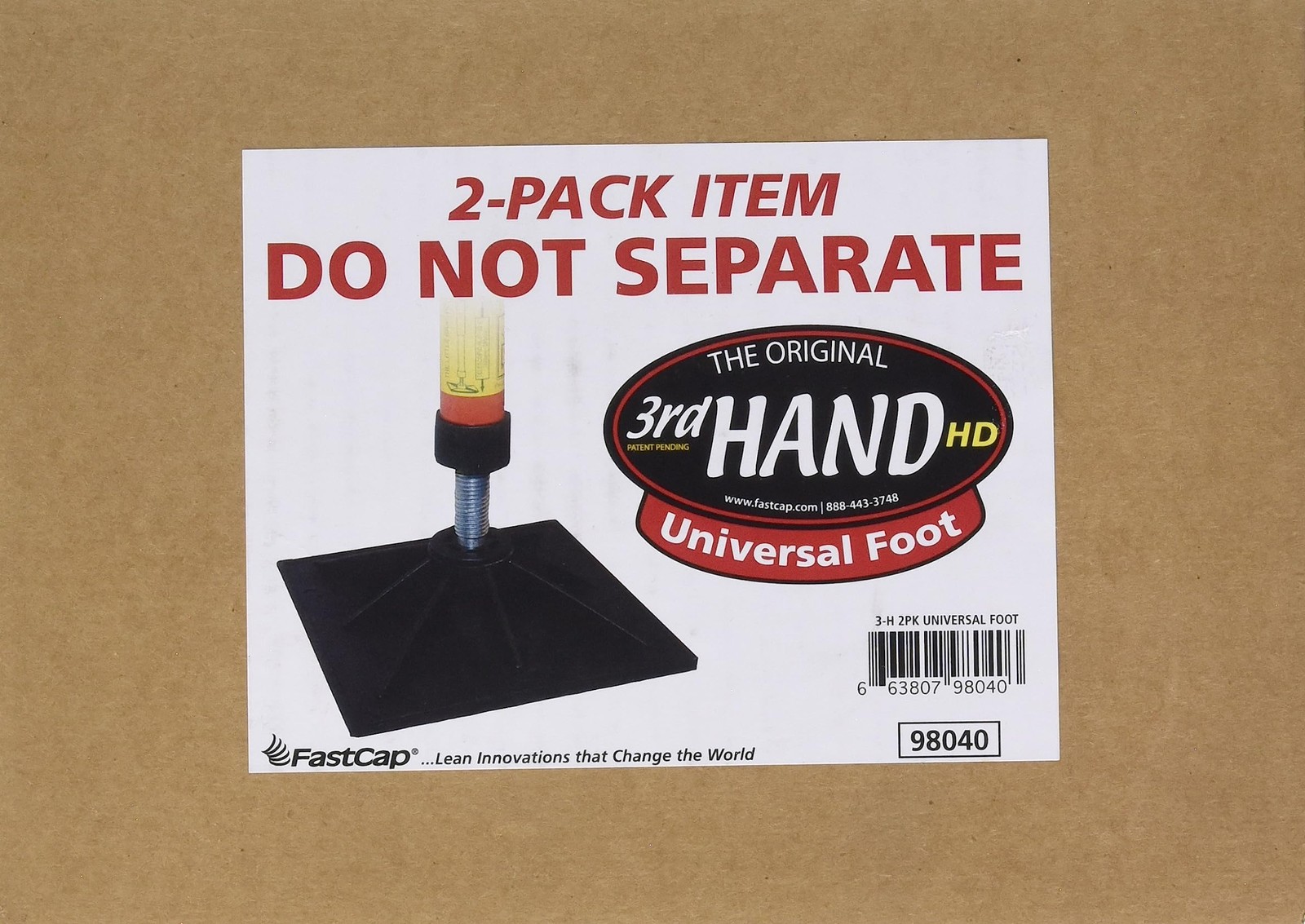 FastCap 3HUNIFOOT 3rd Hand Universal Foot (2 pack) Black