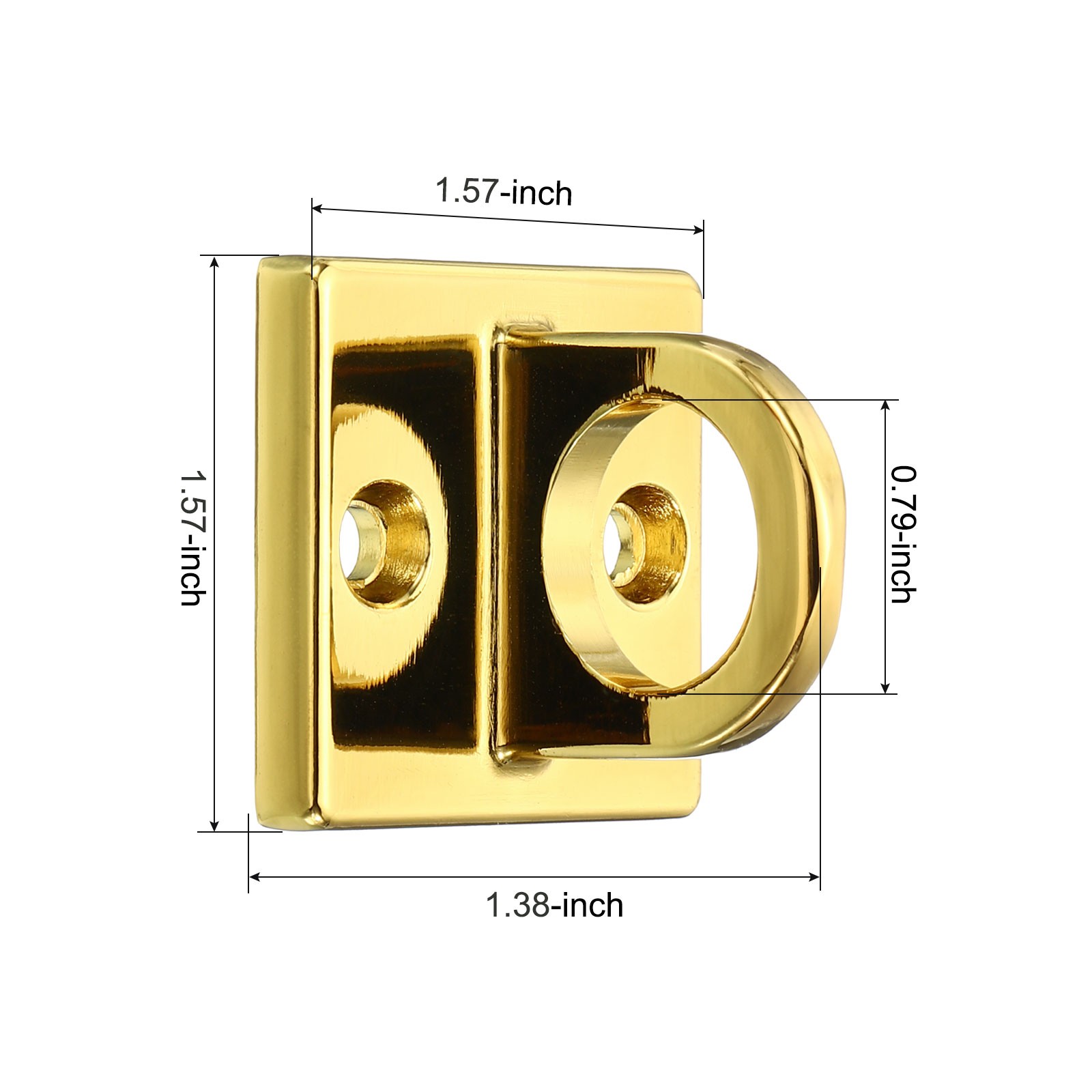 Pad Eye Plate U Hooks Metal Wall Mount Loop with Screws