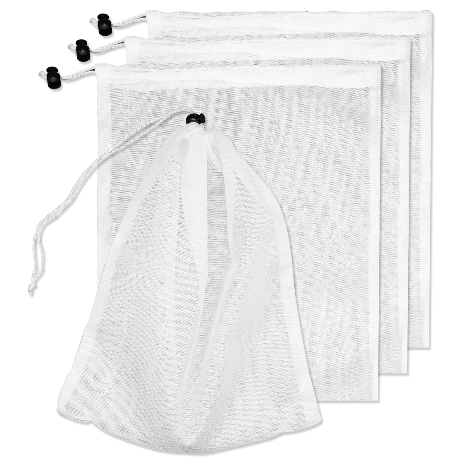 4Pcs Pool Vacuum Replacement Mesh Bag, Leaf Net Bag Fine White