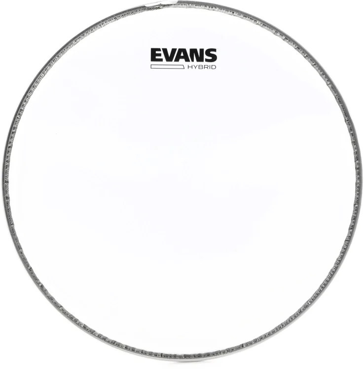 Evans Hybrid White Marching Snare Head - 13 inches