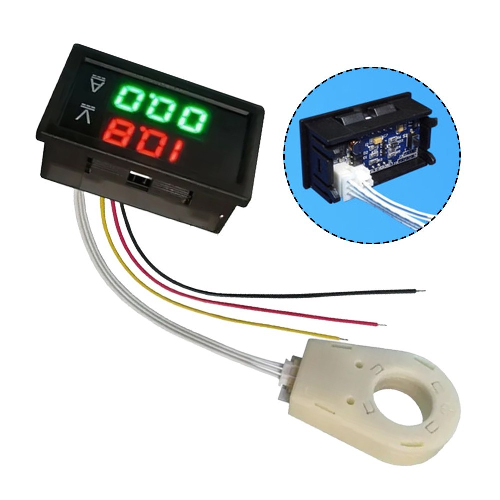 Reliable Hall Effect Voltmeter Ammeter Dual Digital Display 1pc DC0300V 50A400A