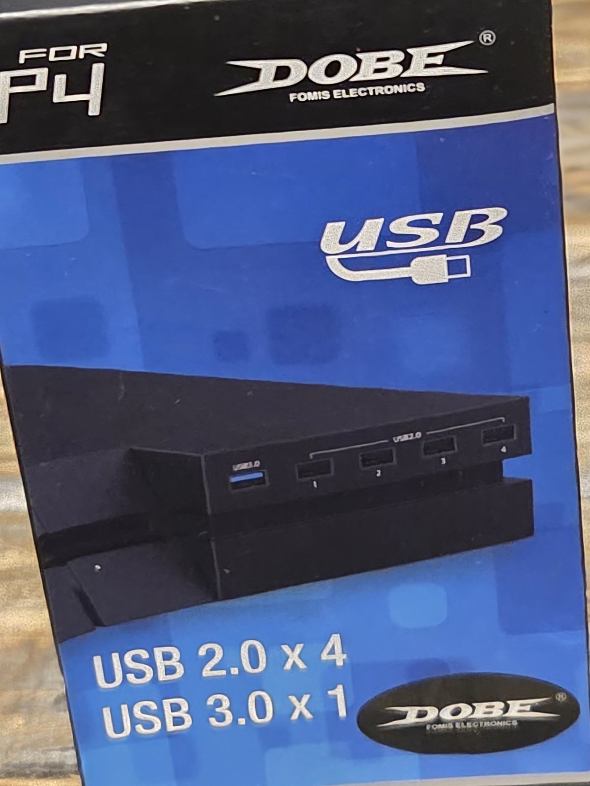 Dobe USB HUB for P4 Gaming Console, New