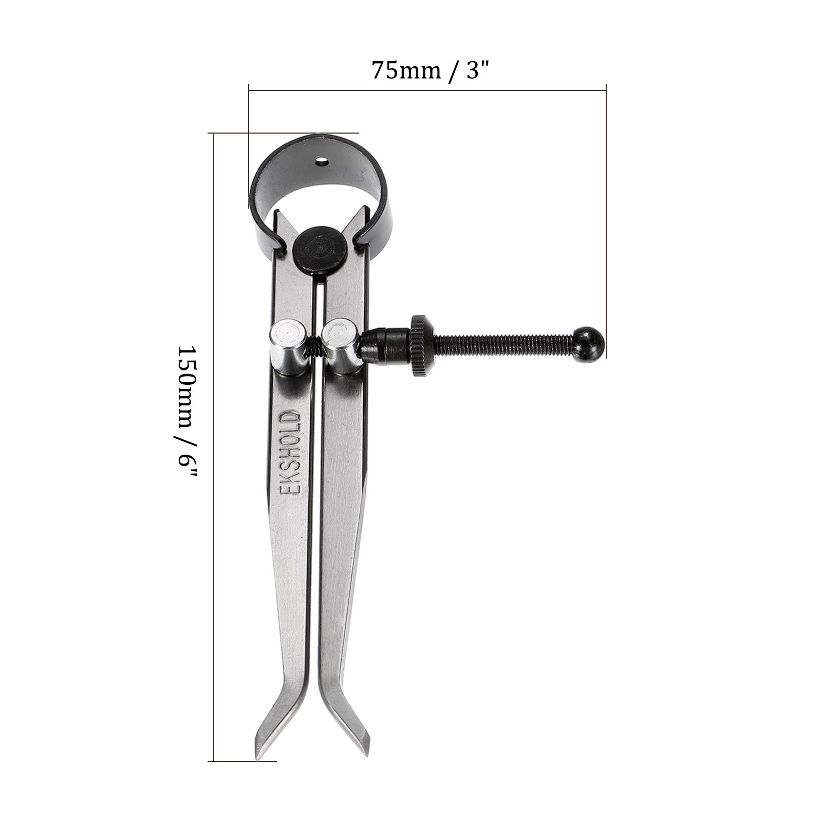 Spring Inside Caliper 6" Stainless Steel Spring Caliper Straight-Leg