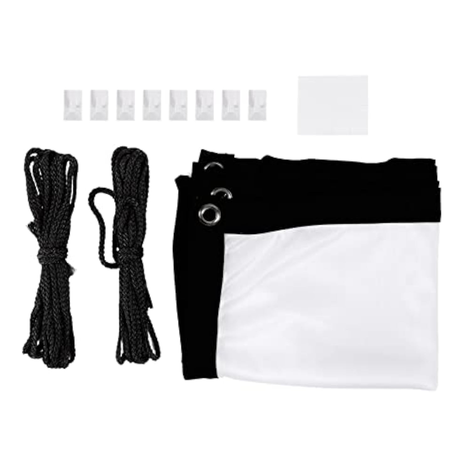 Portable Projector Screen,40 Inch 16:9 Thicken White Polyester Foldable Non-C...