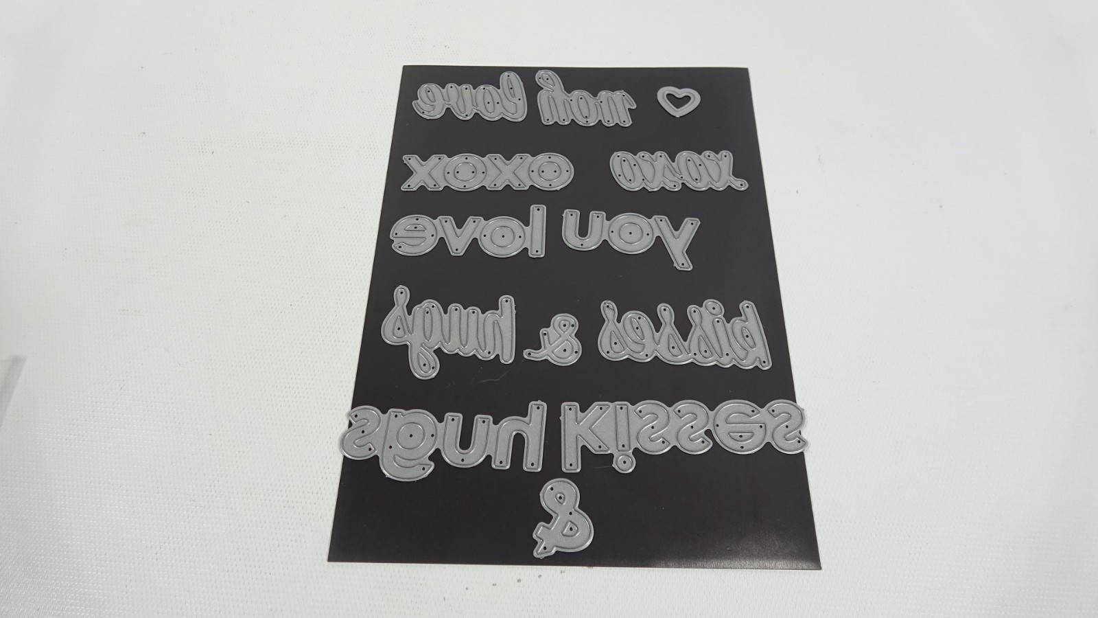 Lots of Love 13 Piece Metal Craft Die Set MFT00089 - Love You - XOXO - Hugs