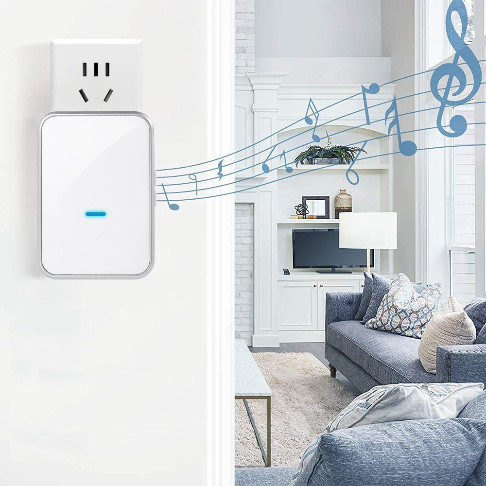 Rental Safe Wireless Doorbell Gift Self Powered Push Button